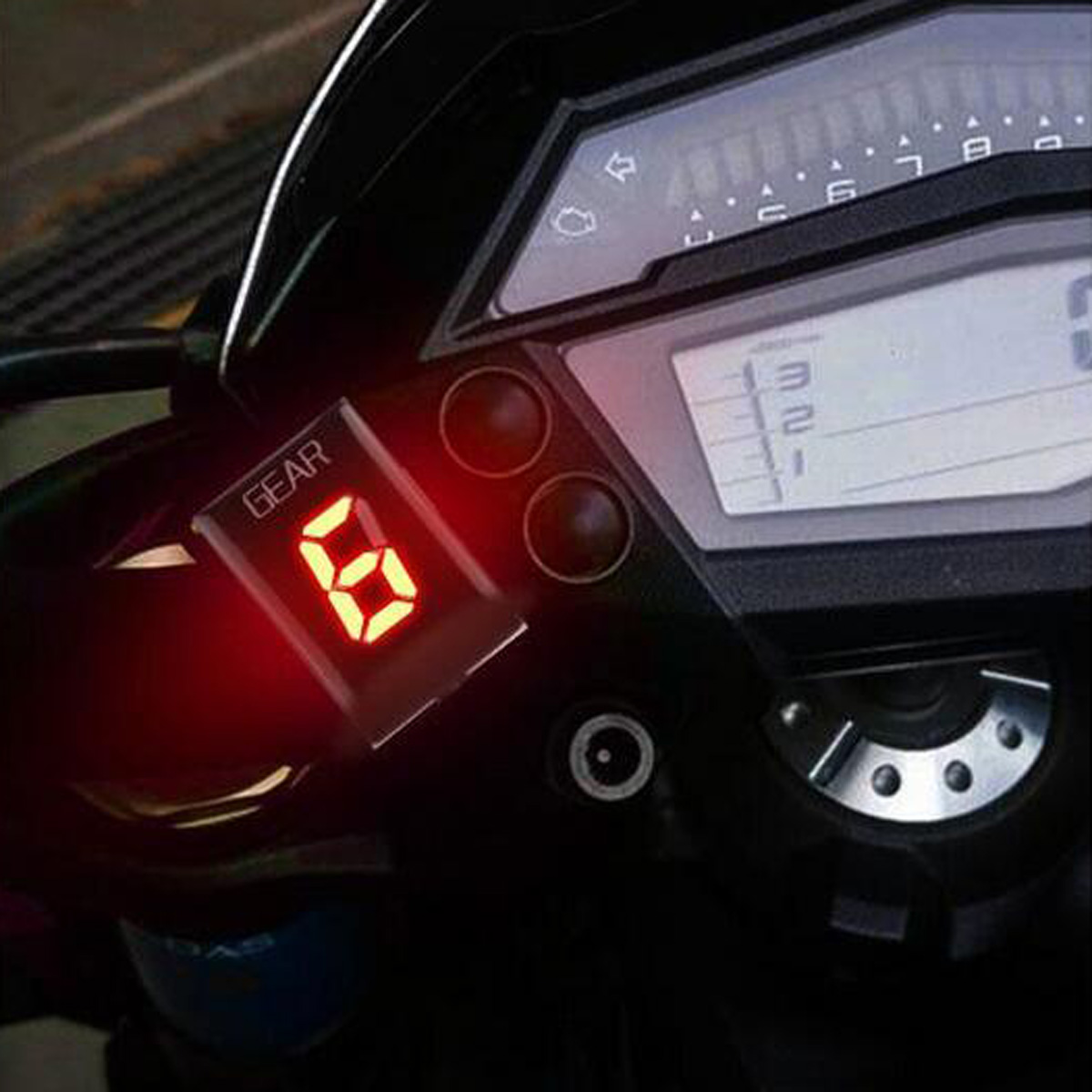 Waterproof Motorcycle Bike Gear Indicator LED Display for Harley