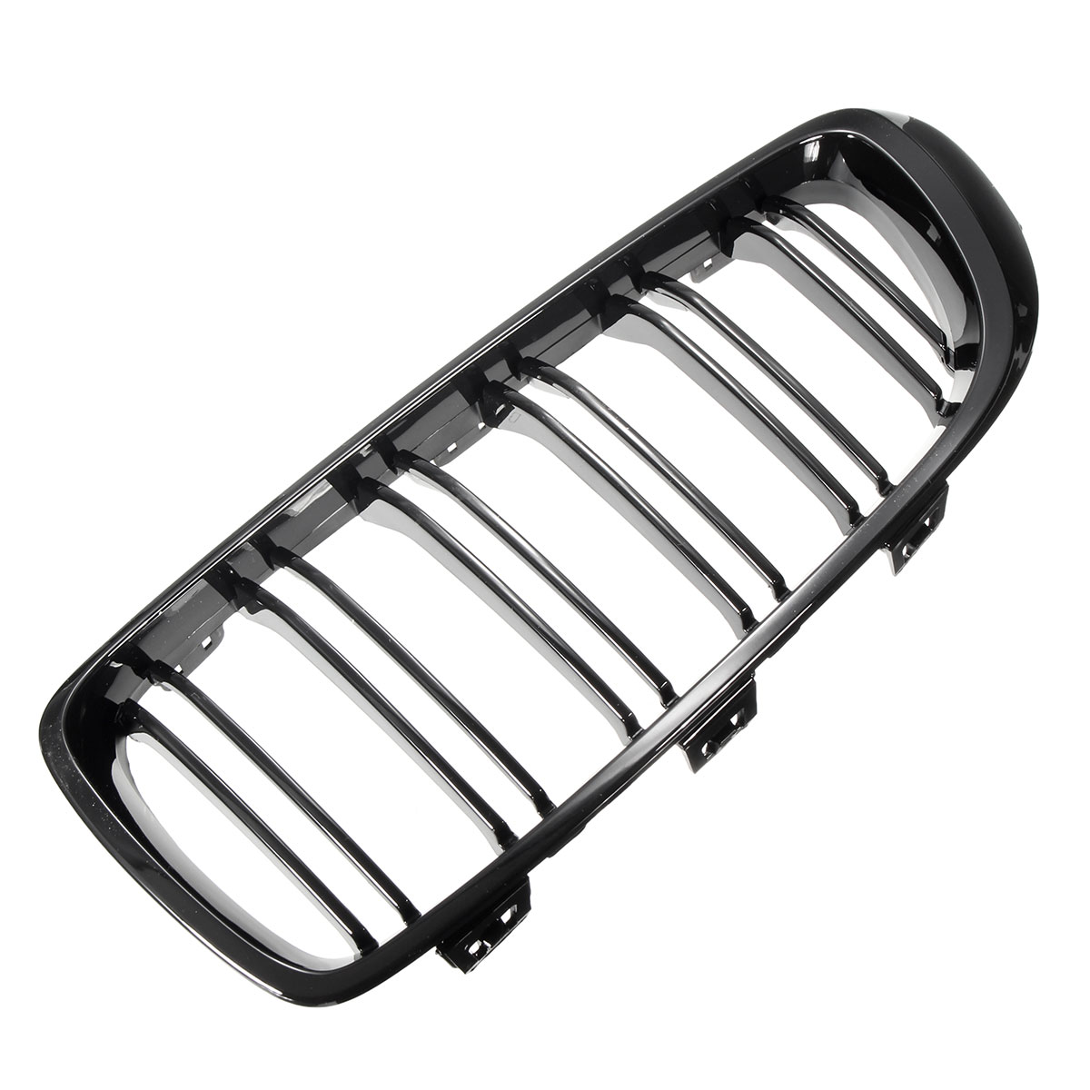 Pair Front Kidney Sport Grills Grille Glossy Black Double Line for BMW F32/F33/F36 4-Series