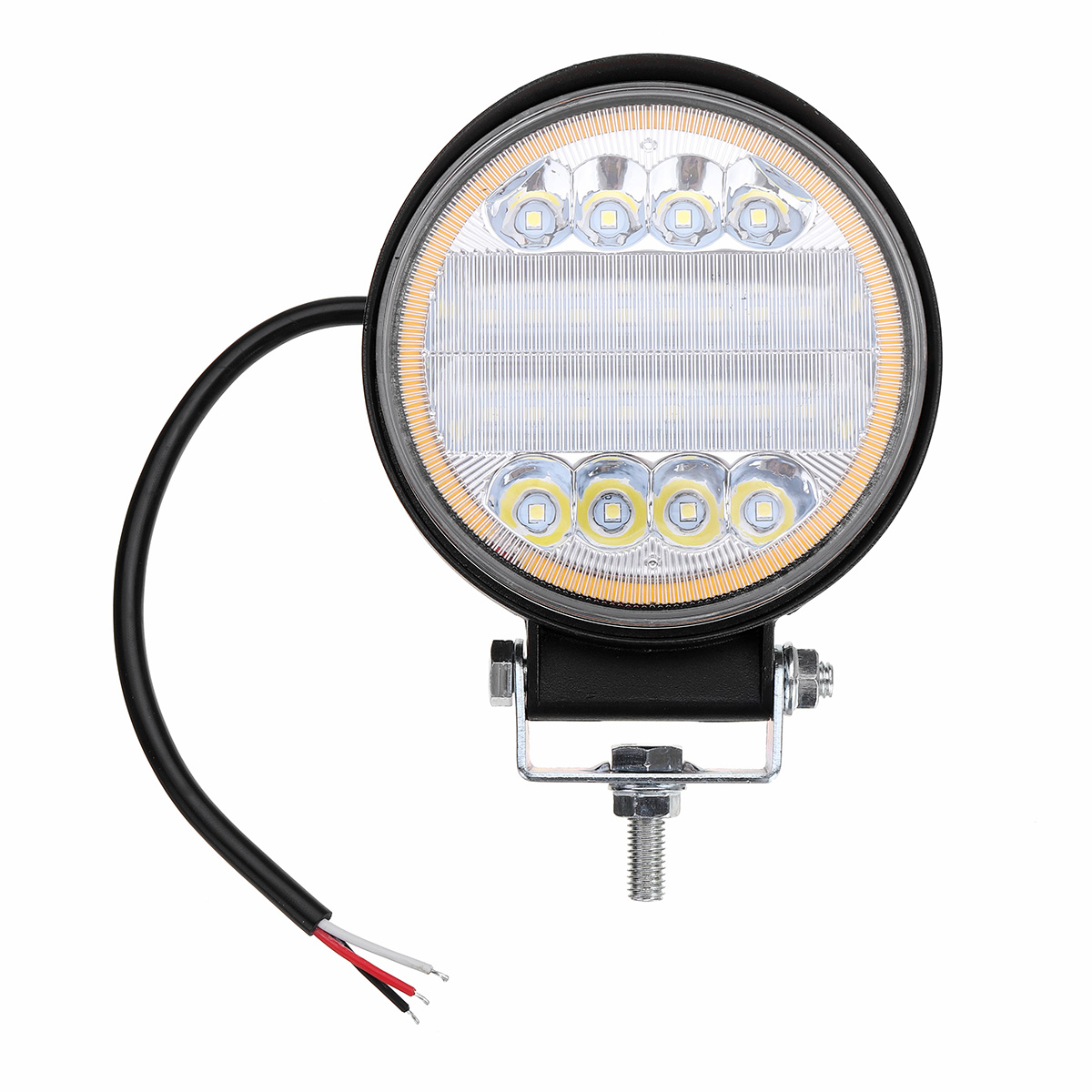 126W LED Work Light Yellow Beam Lamp DRL Amber Angel Eye Light for Car Motorcycle Off-Road Truck - Auto GoShop