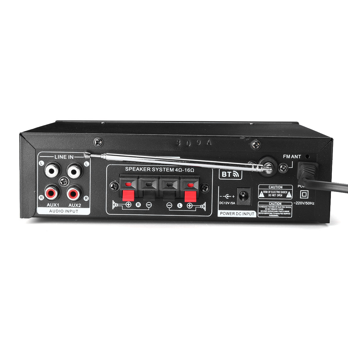 800W 12V/220V Hifi Bluetooth Amplifier Digital Stereo Audio Tuner USB SD FM AUX Mic - Auto GoShop