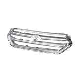 Front Hood Grille Silver Chrome Upper Bumper Grill for Ford Escape 2017-2018 - Auto GoShop