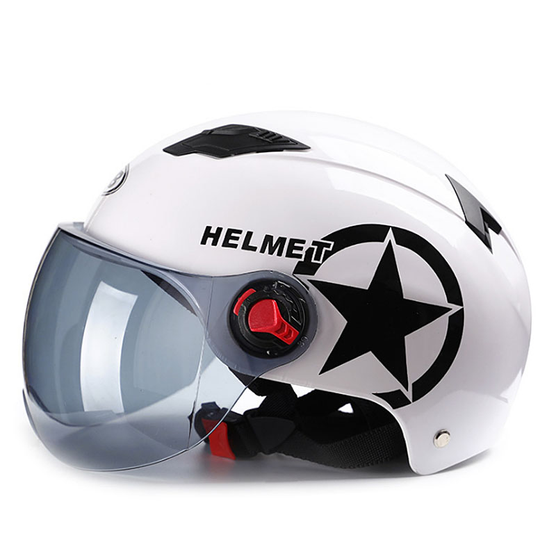 Head Protector Bike Motorcycle Scooter Helmet Fashion Anti-Uv Half Face Hat Baseball Cap