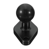 Black Motorcycle GPS Holder Mounting Aluminum 1Inch Ball with Diamond Shape Plate