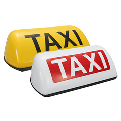 Waterproof Taxi Roof Top Sign Light Magnetic Taximeter Cab Halogen Lamp 12V White Yellow - Auto GoShop