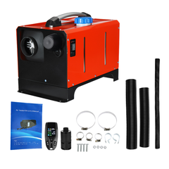 All in One 1-8KW 12V Diesel Air Heater Car Parking Heater LCD Monitor Remote Control for Car Truck Boat RV