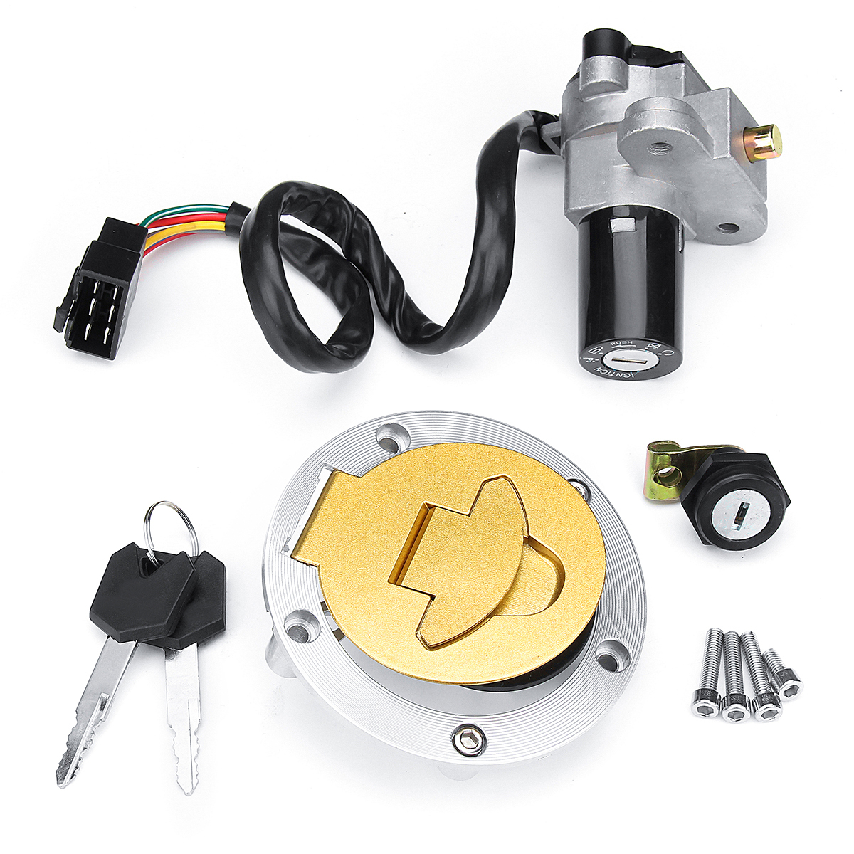 Lock Set Ignition Switch Fuel Tank Gas Cap Seat Lock for Ducati 916 996 998 748 97-02