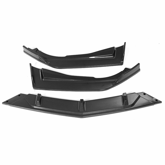 Carbon Fiber Look Front Bumper Lip Spoiler Split for Honda Accord 10Th 2018-2020