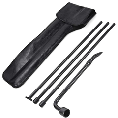 Spare Tire Jack Tool Lug Wrench Kit & PU Leather Case for Nissan Frontier 05-14
