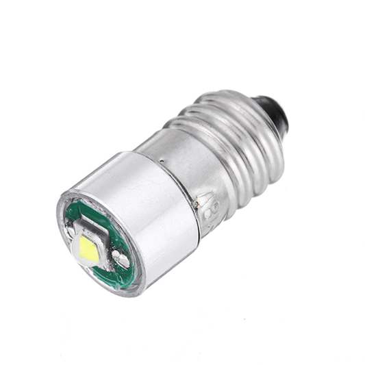 E10 3W LED Flashlight Replacement Bulb Torch Light DC 3-18V White 1PCS