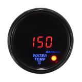 2'' 52Mm 20-150℃ Water Temperature Gauge Digital LED Display Black Face Sensor