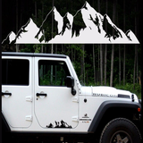 76X16Cm Snow Mountain Car Stickers Vinyl Decal Auto Body Truck Tailgate Window Door Universal - Auto GoShop