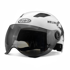 Motorcycle Helmet Half Open Face Scooter Protection Head Gear - Auto GoShop