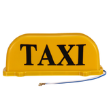 Universal 26Cm TAXI Cab Sign Car Magnetic Lamp Roof Top Topper Light Waterproof Yellow - Auto GoShop