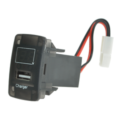 5V 2.1A USB Port Dashboard Volt Meterr Phone Charger for Honda