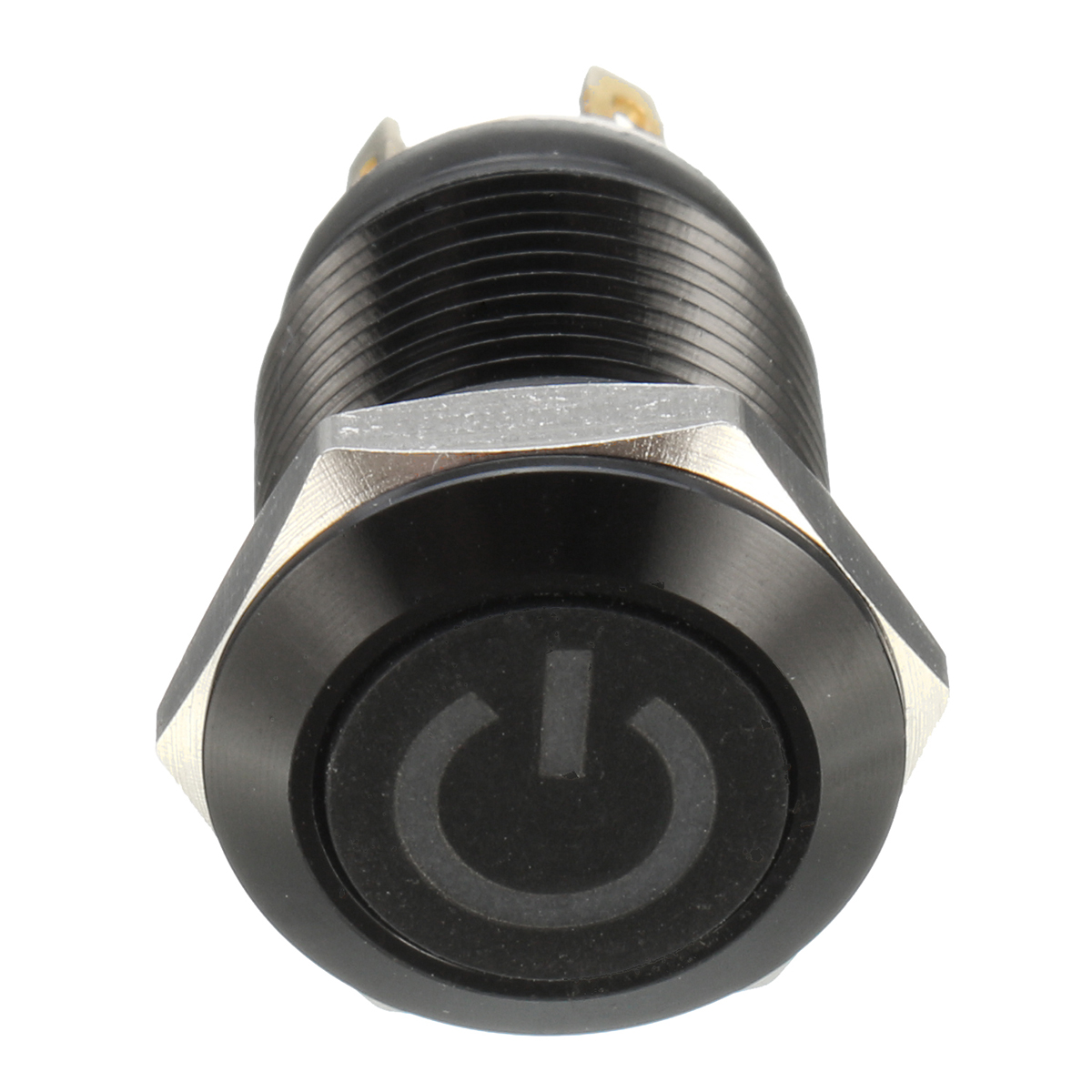 12V 4 Pin 12Mm LED Metal Push Button Momentary Power Switch Waterproof