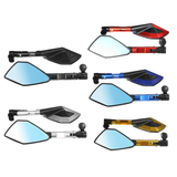 360° Rotating Motorcycle Rear-View Mirrors Aluminium Alloy Universal