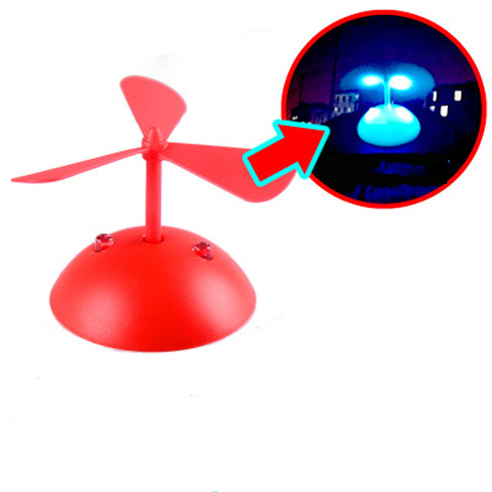 Motorcycle Helmet Wind Power Luminous Bamboo Dragonfly Leaf Propeller Suction Cup Full Face Helmet Decoration