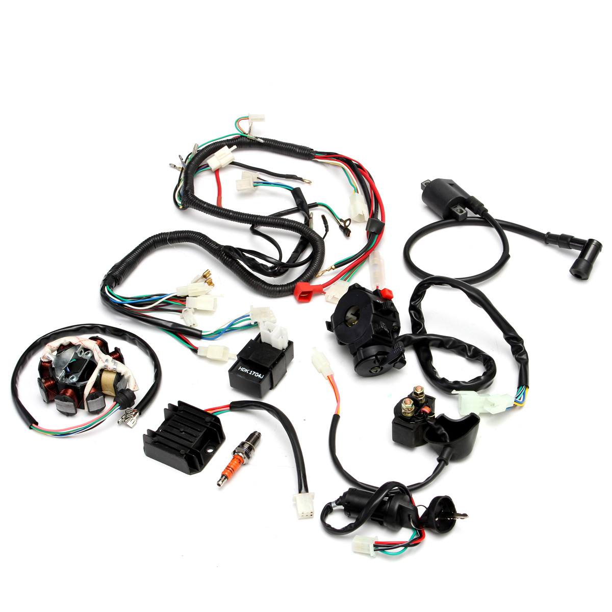 Complete Electrics Wiring Harness for Chinese Dirt Bike ATV QUAD 150-250 300CC