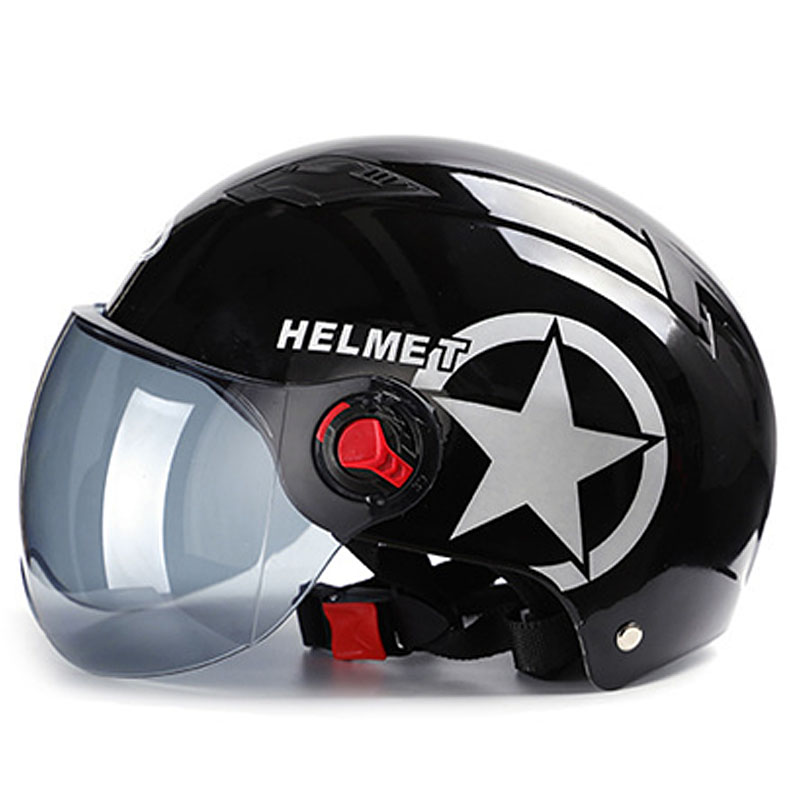 Head Protector Bike Motorcycle Scooter Helmet Fashion Anti-Uv Half Face Hat Baseball Cap