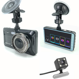 H309 Full HD 1080P Dash Cam Car DVR Dual Lens Camera with Touch Screen Loop Recording Motion Detect Reversing Image - Auto GoShop