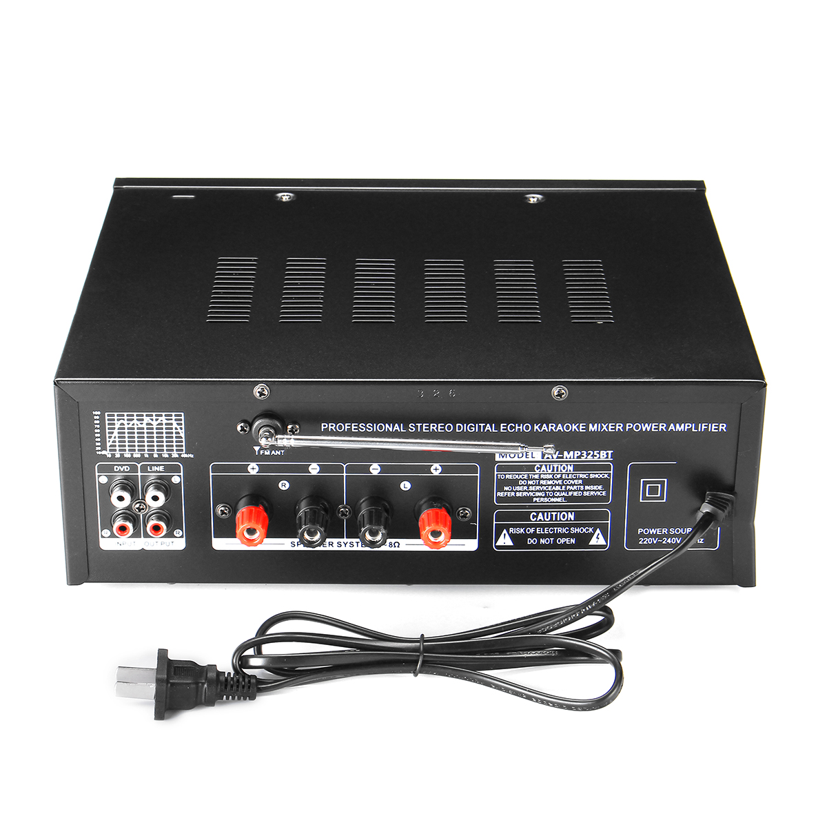 325BT 2000W 2 Channel EQ Bluetooth Home Stereo Power Car Amplifier Audio USB AMP - Auto GoShop