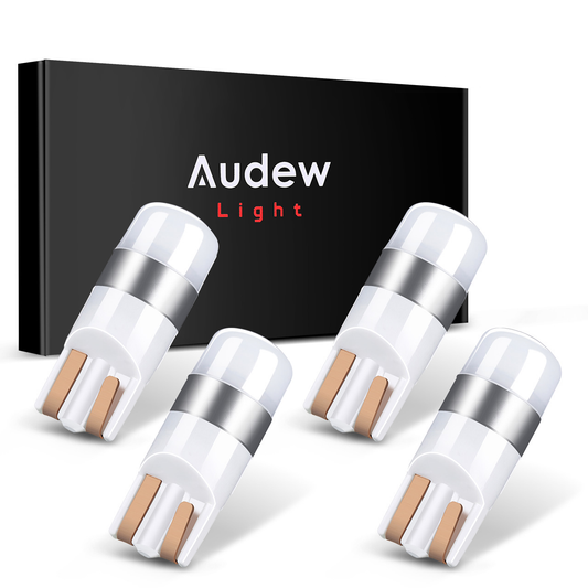 Audew T10 3030 SMD Car LED Interior Light Bulb Indoor Lighting Parking Lamp 6000K Xenon White Canbus Error Free Waterproof 4Pcs