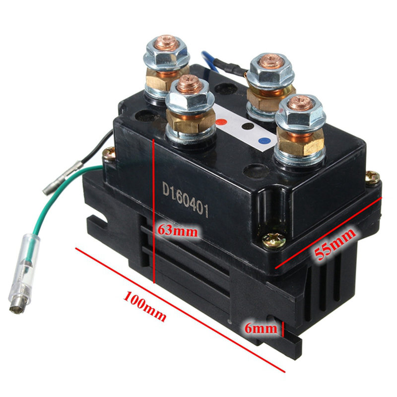 12V DC 400A Electric Winch Solenoid Relay Protector Caps for ATV UTV Truck off Road - Auto GoShop