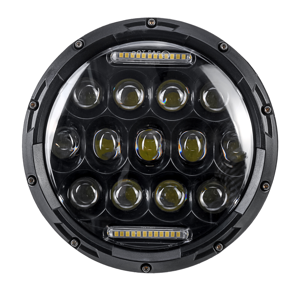 7 Inch H4 H13 75W round LED Headlights Projector for Harley Cafe Racer Motorcycle for Jeep - Auto GoShop