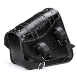 Single Side Metal Adjusting Buckle Motorcycle Left Right Leather Saddlebag Tool Bag Fuel Oil Bottle Holder Hasp Type