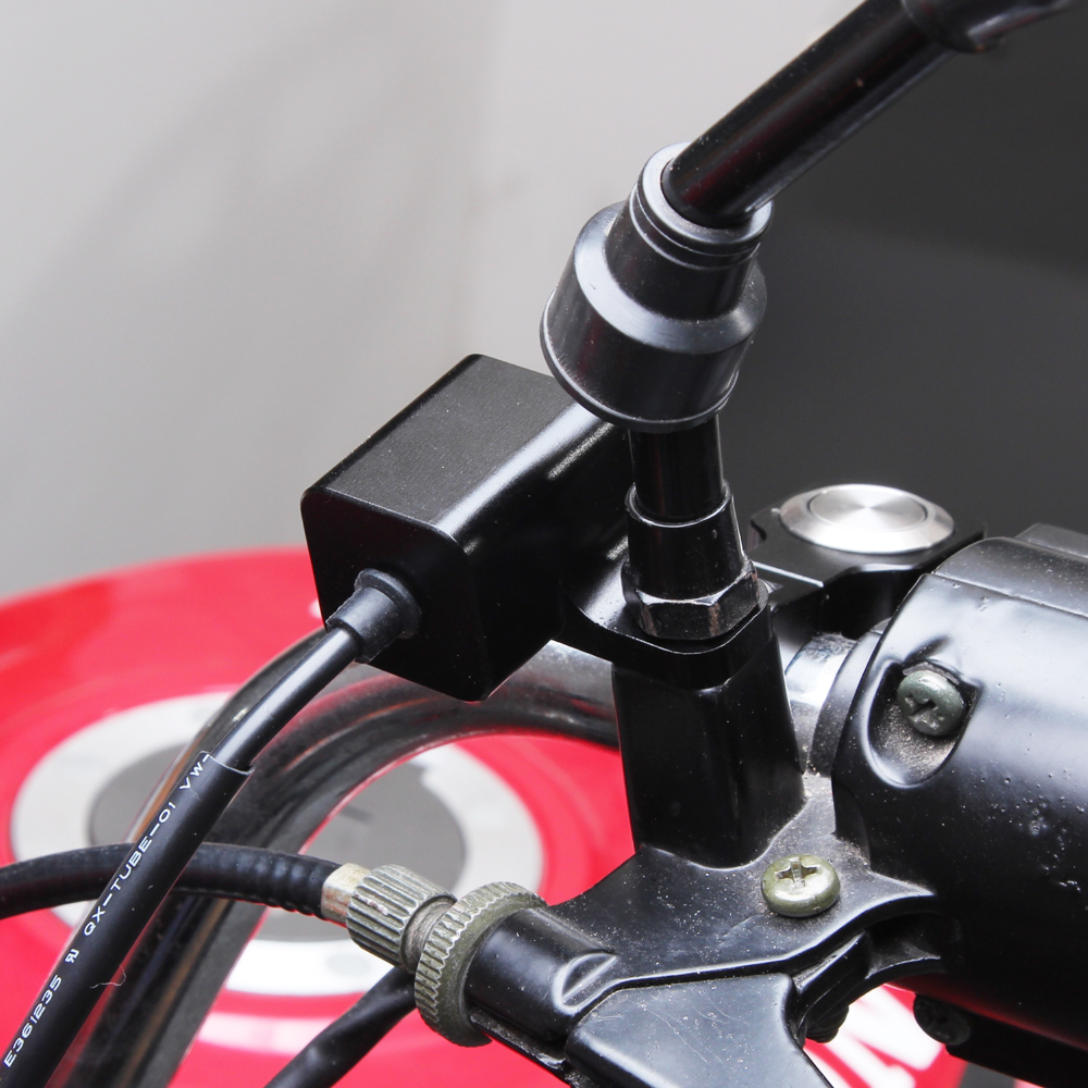 BOSMAA MK51 Reset Momentary Motorcycle Rear View Mirror Bracket Switch Headlight Fog for Sport Dirt Electric Bike