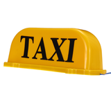 Universal 26Cm TAXI Cab Sign Car Magnetic Lamp Roof Top Topper Light Waterproof Yellow - Auto GoShop