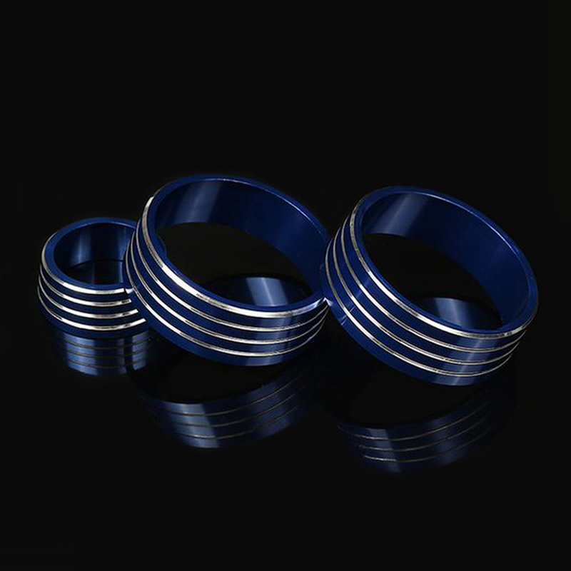 3Pcs/Set Cars Alu Decoration Stereo Air Conditioning Knob Ring for Honda New City Vezel Fit XRV