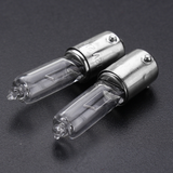 2Pcs 1156 BAY9S H21W Halogen Car Side Marker Light Brake Indicator Signal Bulb DC 12V 250LM White