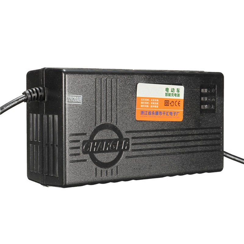 72V 2.5 Amp 20AH Battery Charger for Scooters Electric Bikes E-Bike