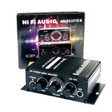 12V Portable Car Power Amplifier Small Mini 2-Channel Hifi Stereo DVD CD Computer MP3 Mobile Phone Audio Amplifier - Auto GoShop