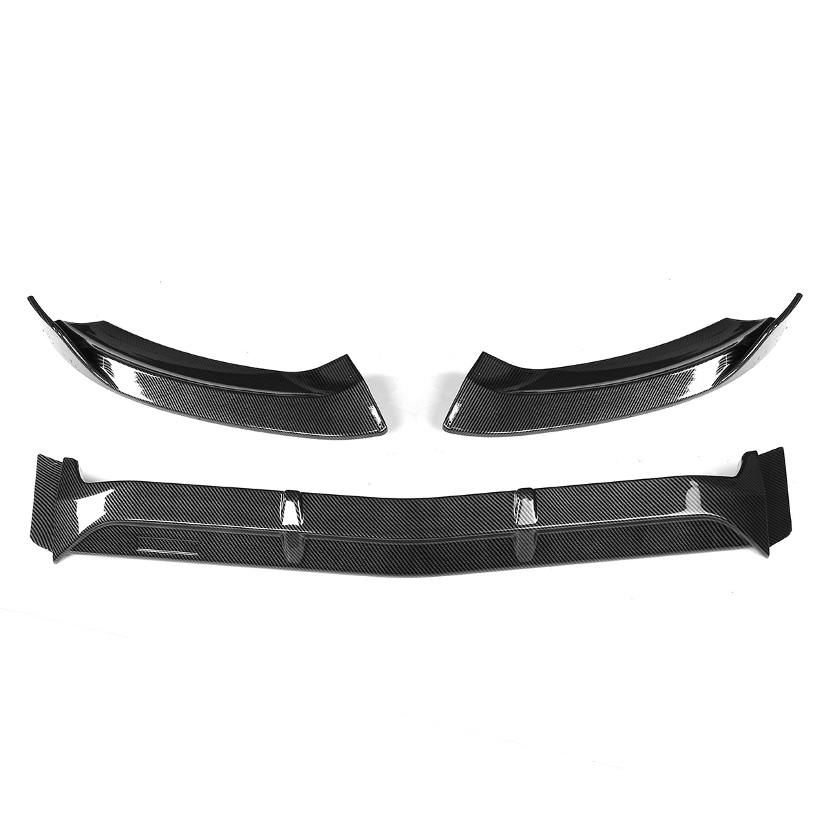 Car Carbon Fiber Front Bumper Lip Body Protector Kit Spoiler for Mercedes C-Class W205 C250 C300 C350 2015-2018