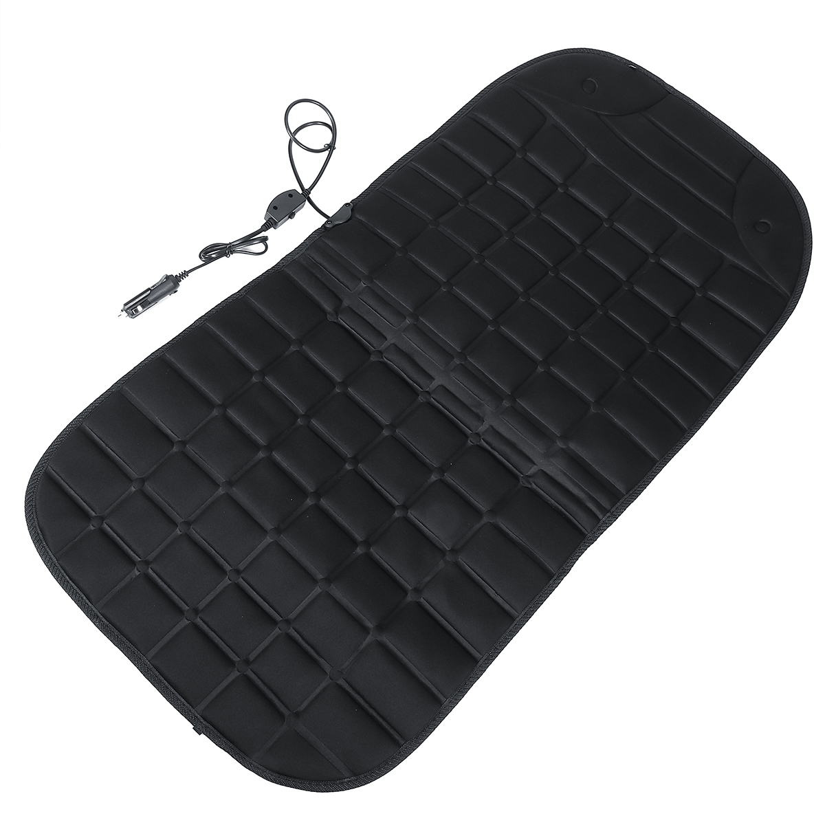 12V 30W Polyester Car Front Seat Heated Cushion Seat Warmer Winter Household Cover Electric Mat - Auto GoShop