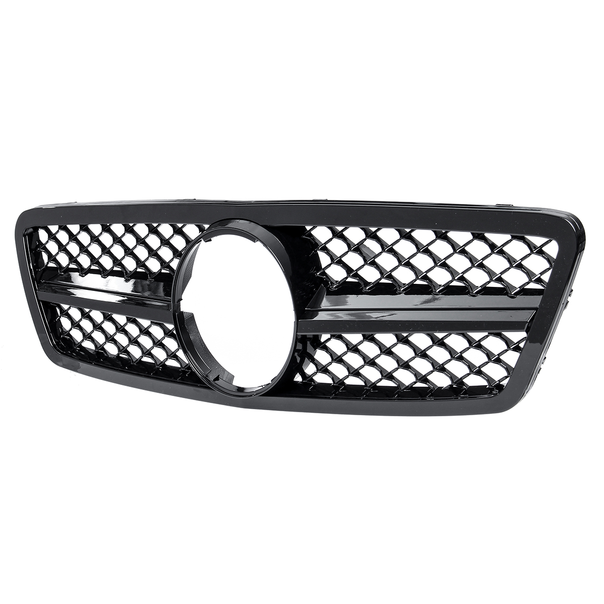 Glossy Black Front Grille Grill AMG Style for Mercedes Benz C-Class W203 S203 C280 C320 C240 C200 2001-2007