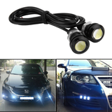 9W LED COB Car Fog Lights Wireless Remote Daytime Running Light Driving Lamps