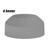 Waterproof Motorcycle Dustproof Cover Outdoor round Tablecloth Home Picnic Table Gray