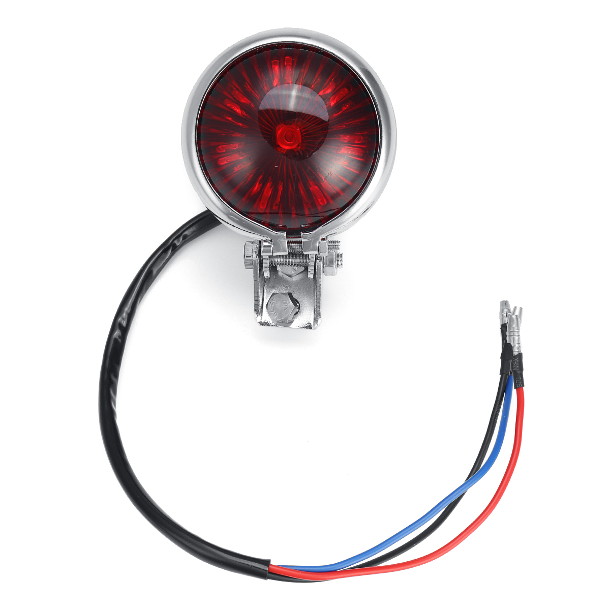 12V Motorcycle Smoke Rear Brake Stop Red Tail Light for Harley Chopper Cafe Racer - Auto GoShop