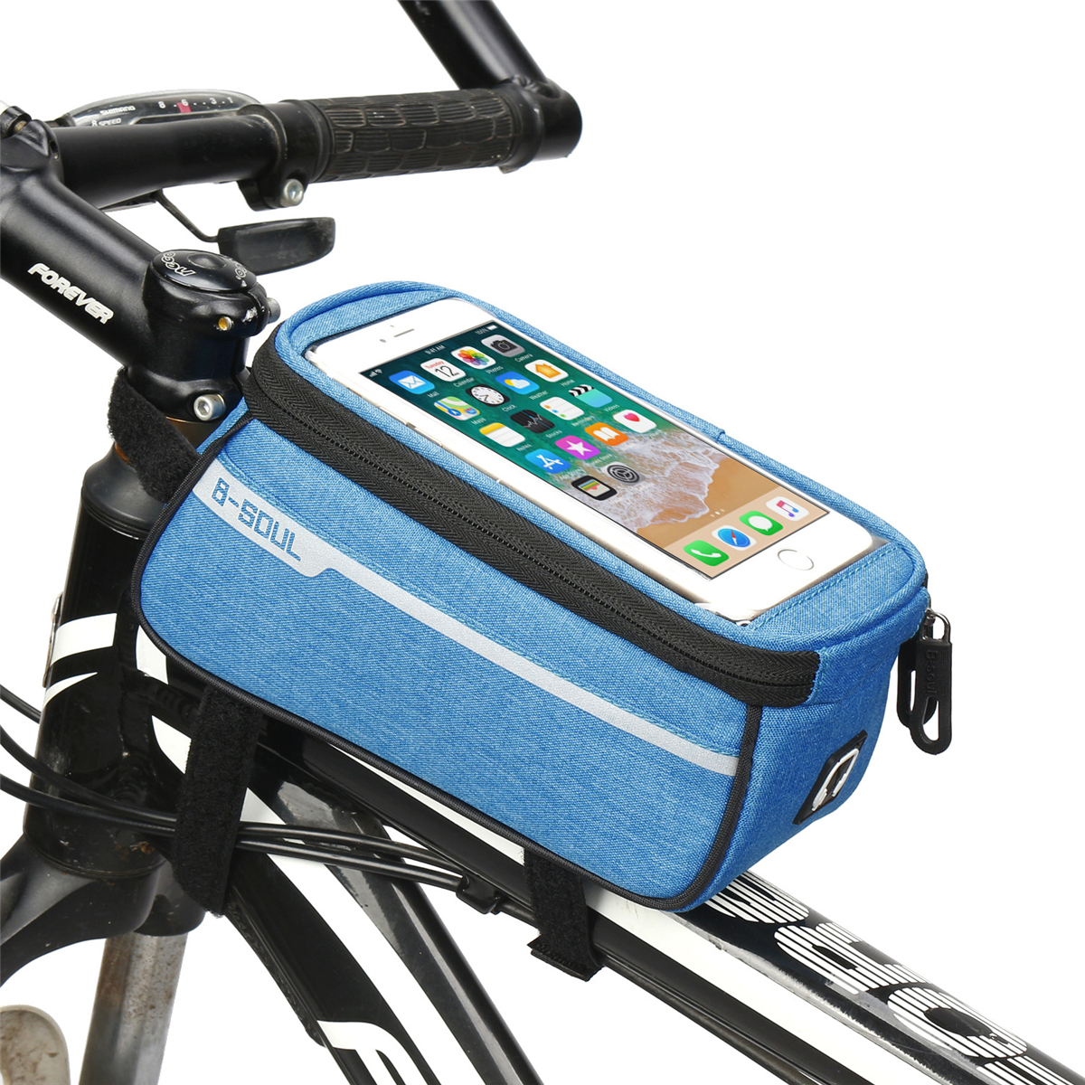 6.0 Inch Waterproof Phone Bag Case for Motorcycle Riding Bicycle Cyling Handlebar Frame Front Tube Accessories