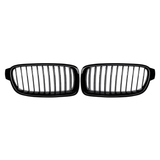 Pair Gloss Black Front Kidney Grille for BMW F30 F31 F35 320I 328I 330I
