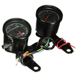 Motorcycle LED Backlight Odometer Speedometer Tachometer Gauge with Bracket