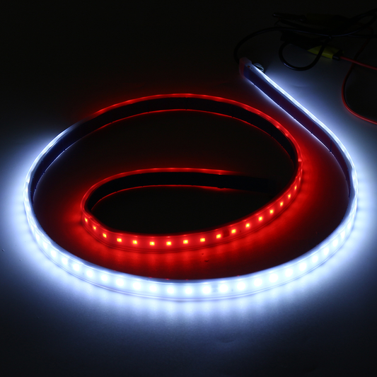 12V 120Cm 144 LED Car Door Warning Light Strips Atomosphere Safety Lamp Strobe Flashing - Auto GoShop