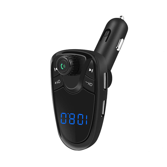 M1 Car Bluetooth MP3 Player FM Transmitter Hands-Free Call Car Kit with Dual USB Car Charger 1.3Inch Screen