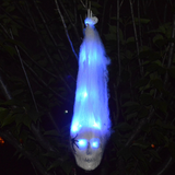 LED Halloween Decoration Skull Spider Gauze Ghost Hanging Ornament Props - Auto GoShop