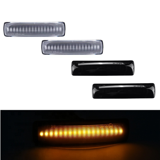 Dynamic Flowing LED Side Marker Lights Yellow Pair for Land Rover Range Rover Sport Discovery Freeland