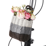 Bicycle Basket Rattan Bike Front Basket Carrying Shopping Stuff Pets Fruits Storage Case for Cycling - Auto GoShop