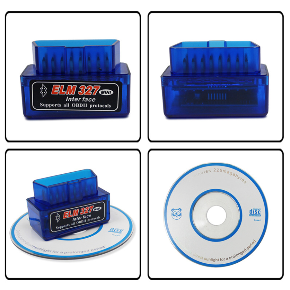 Mini ELM327 V1.5 OBD2 Bluetooth Car Diagnostic Interface Scanner Code Reader OBDII Adapter Auto Diagnostic Tool - Auto GoShop